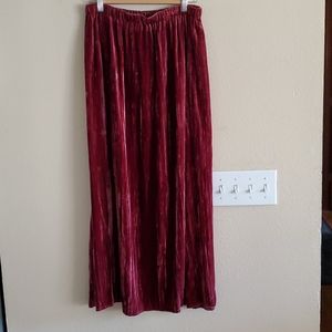 J. Jill Raspberry Velvet Skirt